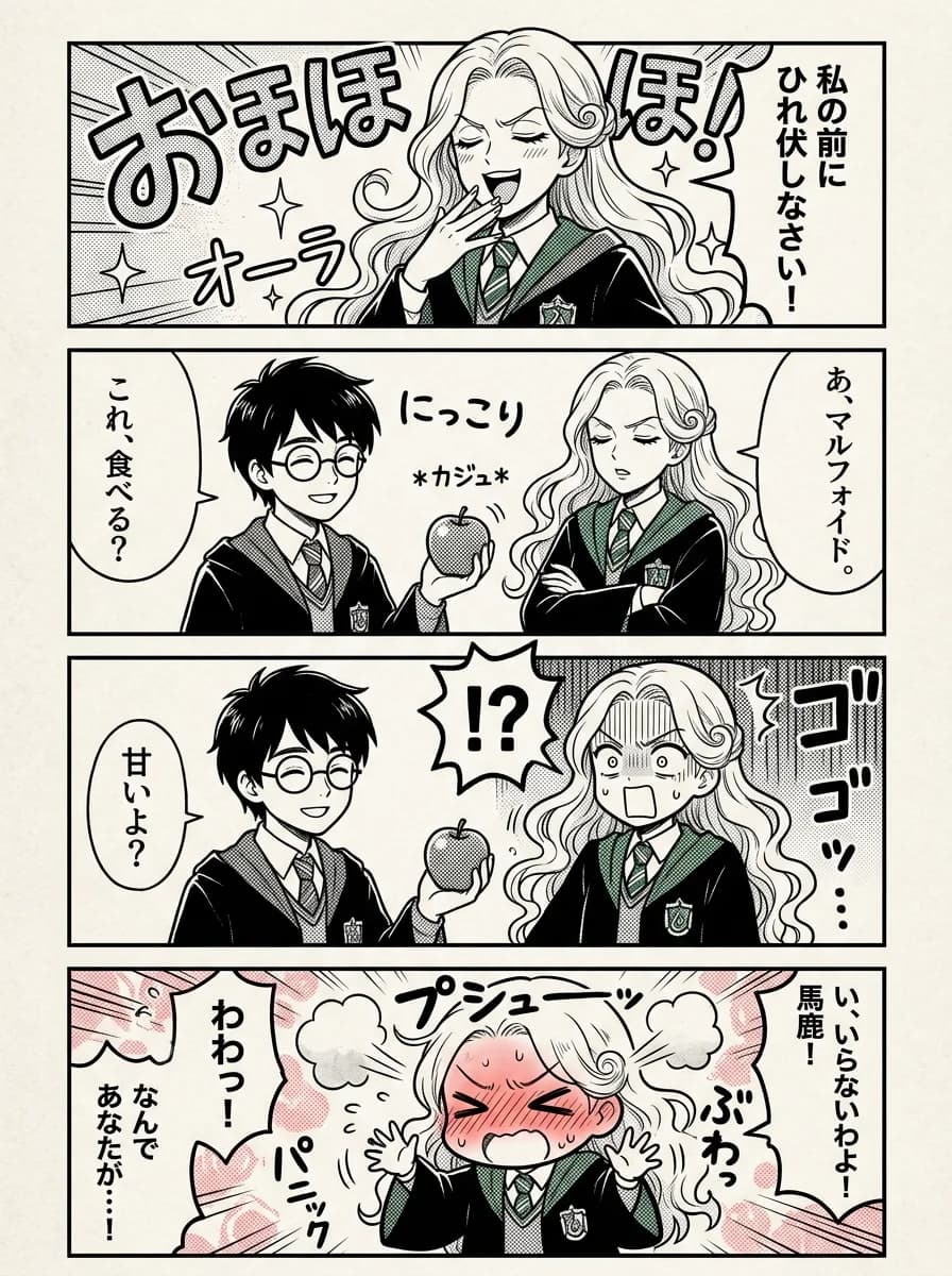 4-Koma Manga: The Green Apple Peace Offering