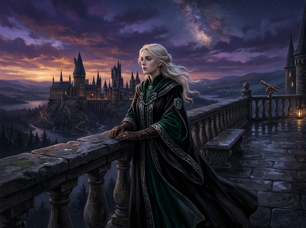 Malfoid at Hogwarts: Astronomy Tower Solitude