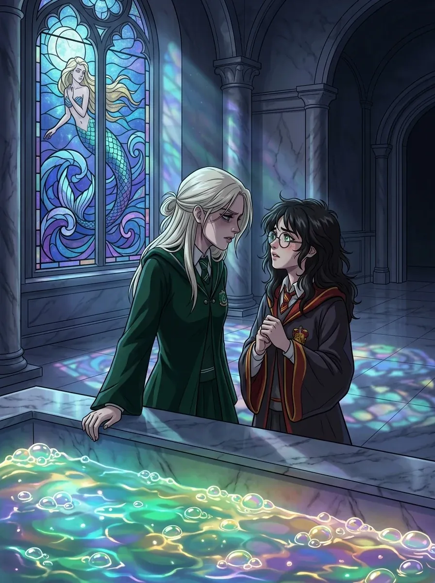 Doomed Yuri: Stained Glass & Emerald Waters in the Prefects' Bath