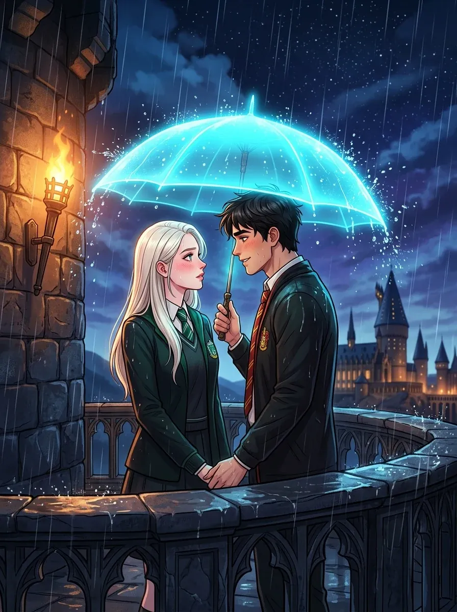 Malfoid Webtoon: Midnight Rain on the Astronomy Tower