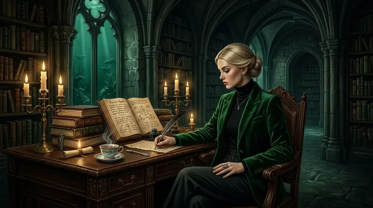 Slytherin Dark Academia: 2 AM Dungeon Archives & Black Lake